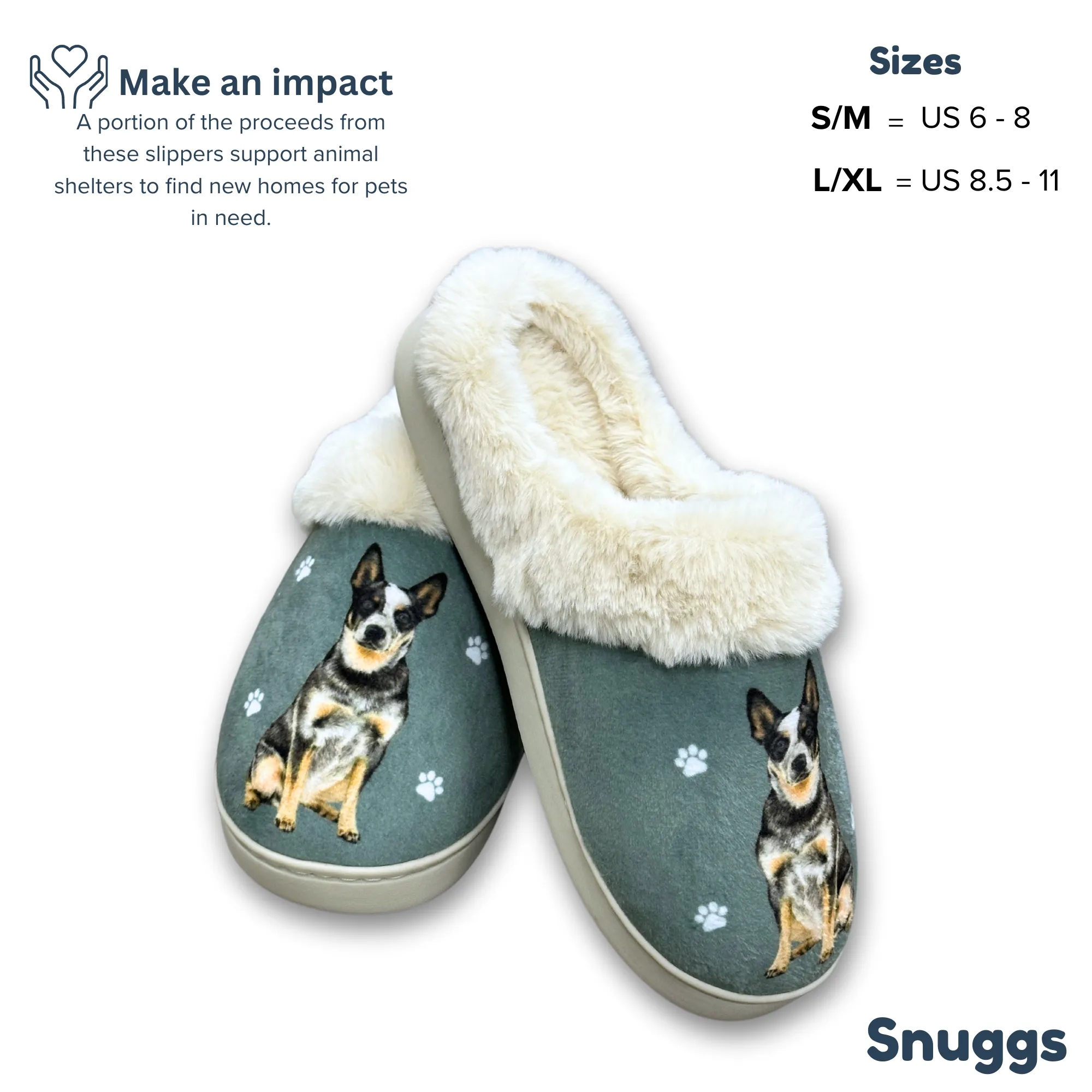 Australian Cattle Dog Snuggs Slipper