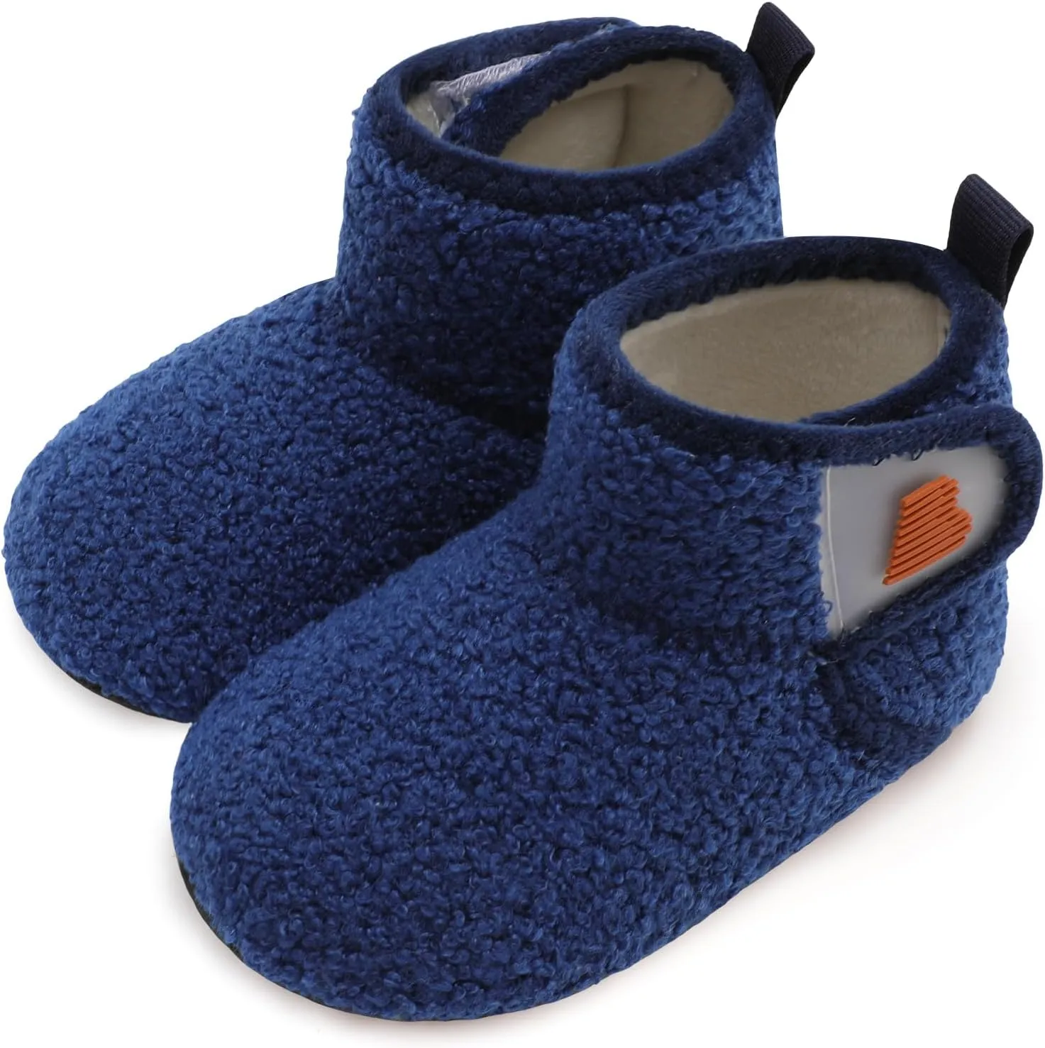 BARERUN Toddler Slippers Girls Boys House Shoes Baby Winter Booties Plush Cozy Kids House Slipper Warm Lightweight Infant Walking Shoes Socks