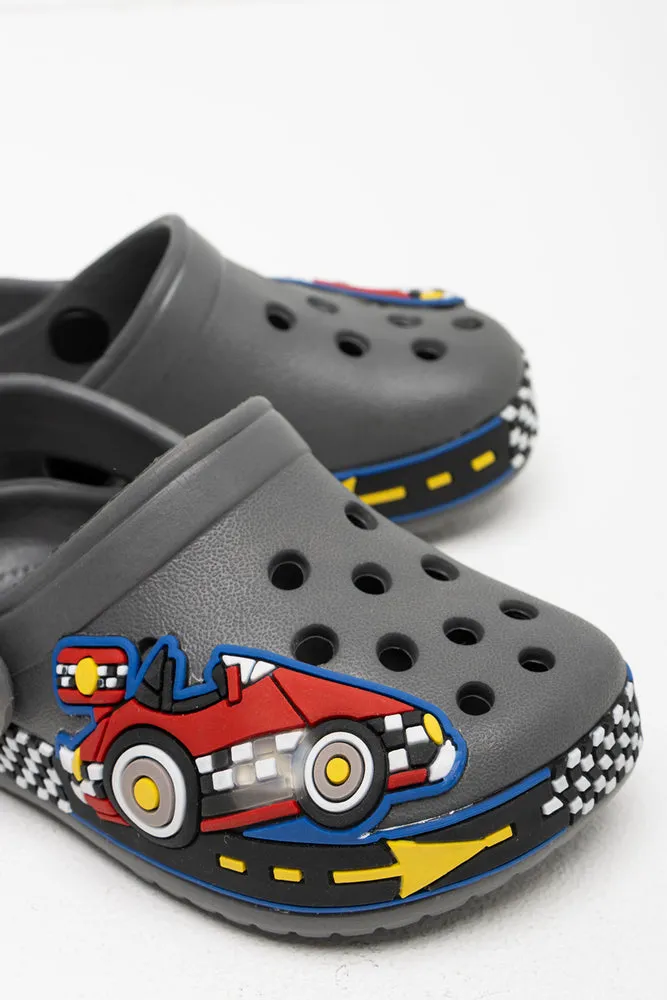 Car Light Up Clog Grey