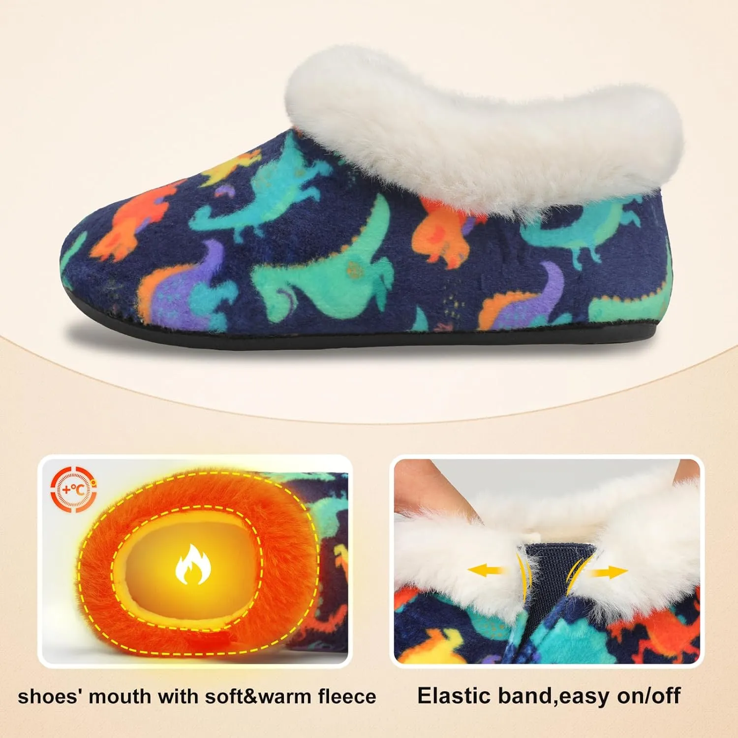Centipede Demon Toddler Slippers for Boys Girls Slip on Kids Baby Toddlers House Shoes Lightweight Barefoot Furry Sock Shoes Indoor Outdoor Warm Walking Shoe
