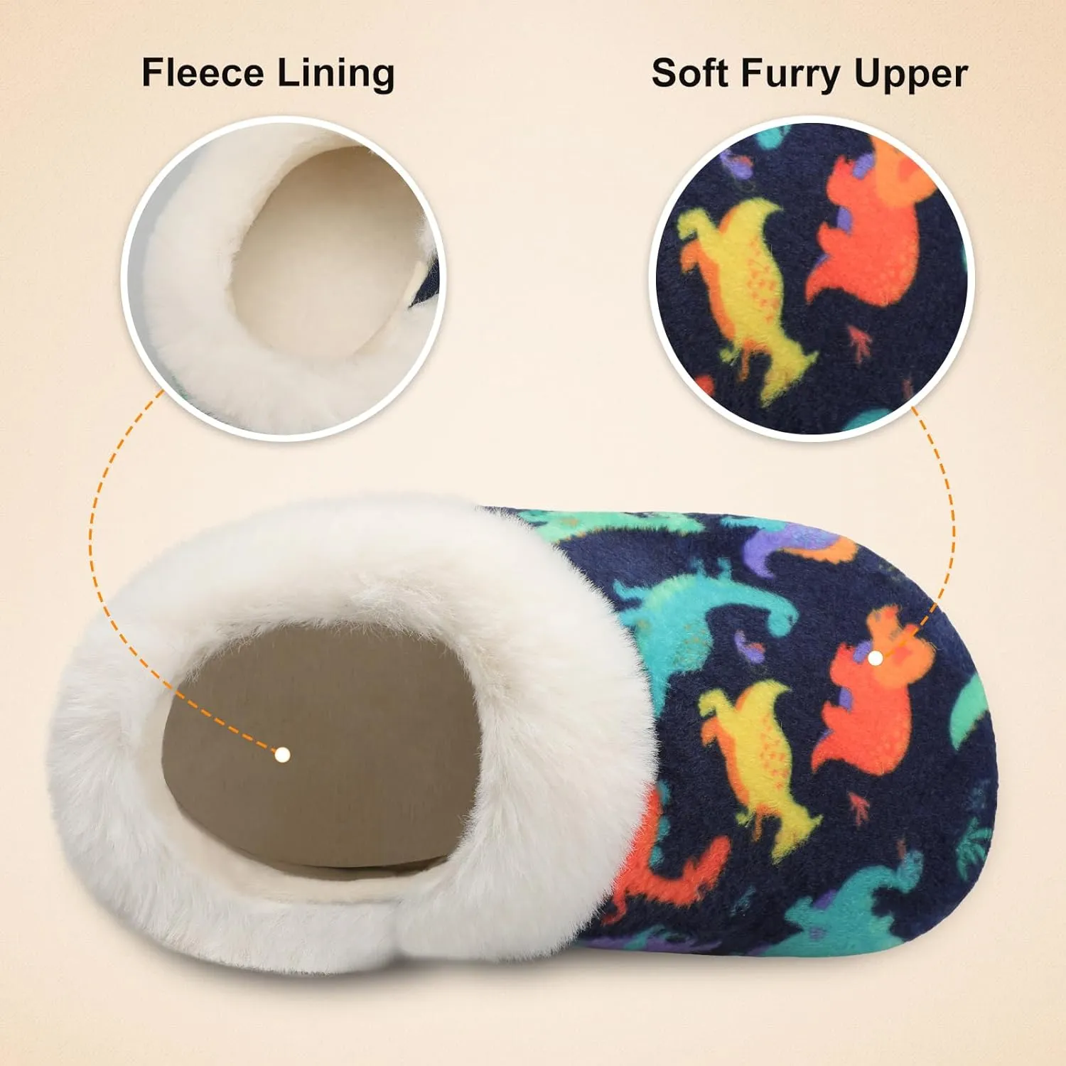 Centipede Demon Toddler Slippers for Boys Girls Slip on Kids Baby Toddlers House Shoes Lightweight Barefoot Furry Sock Shoes Indoor Outdoor Warm Walking Shoe