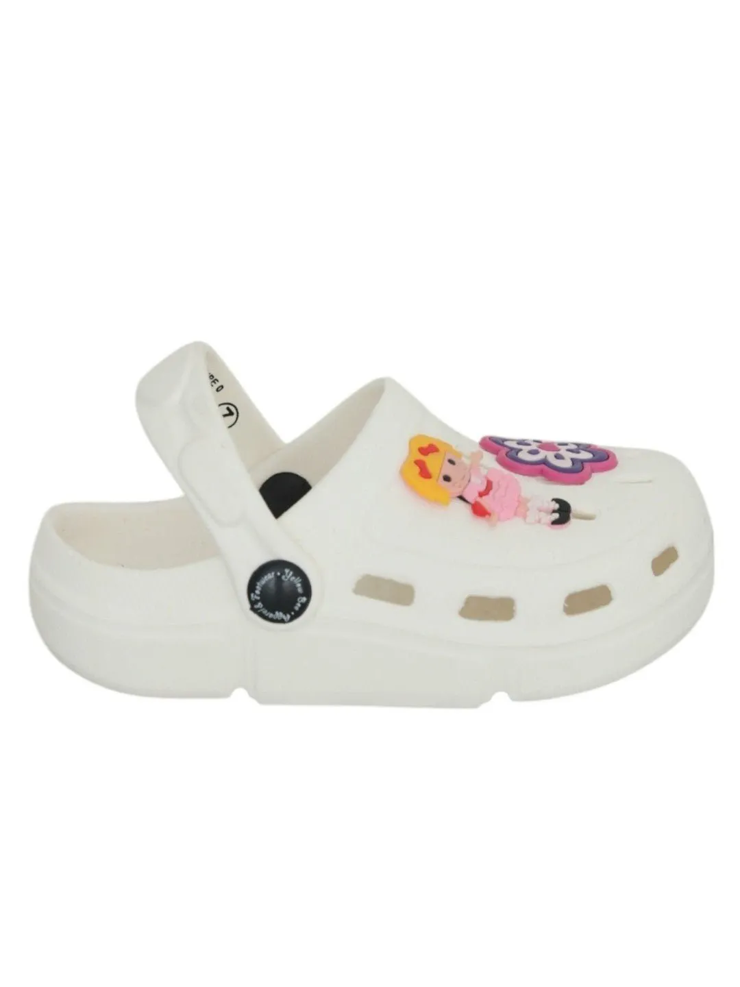 Charming Butterfly, Flower and Doll Charms Clogs for Girls