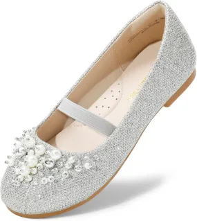 DREAM PAIRS Girls Ballet Flats Flower Shoes Mary Jane Ballerina Flat Dress Shoes for Daily/Wedding/Party