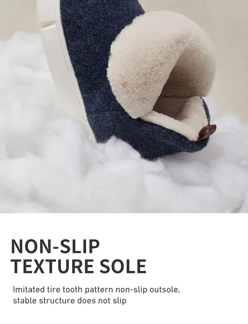 Faux Fur Lined Indoor Slippers