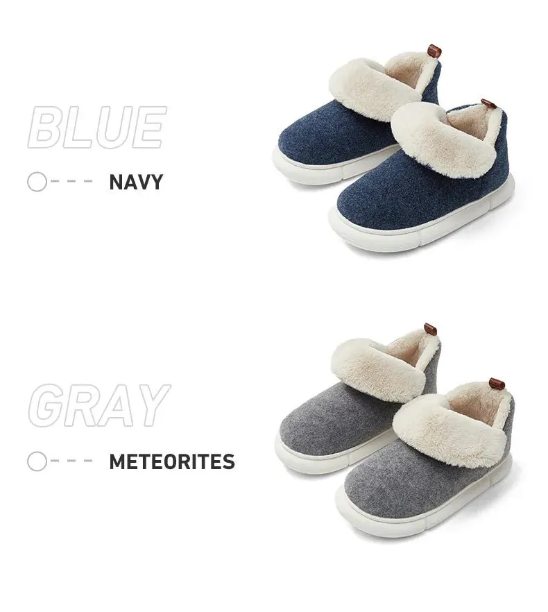Faux Fur Lined Indoor Slippers
