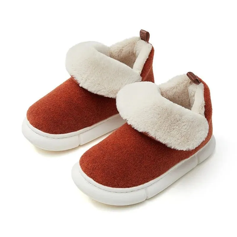 Faux Fur Lined Indoor Slippers