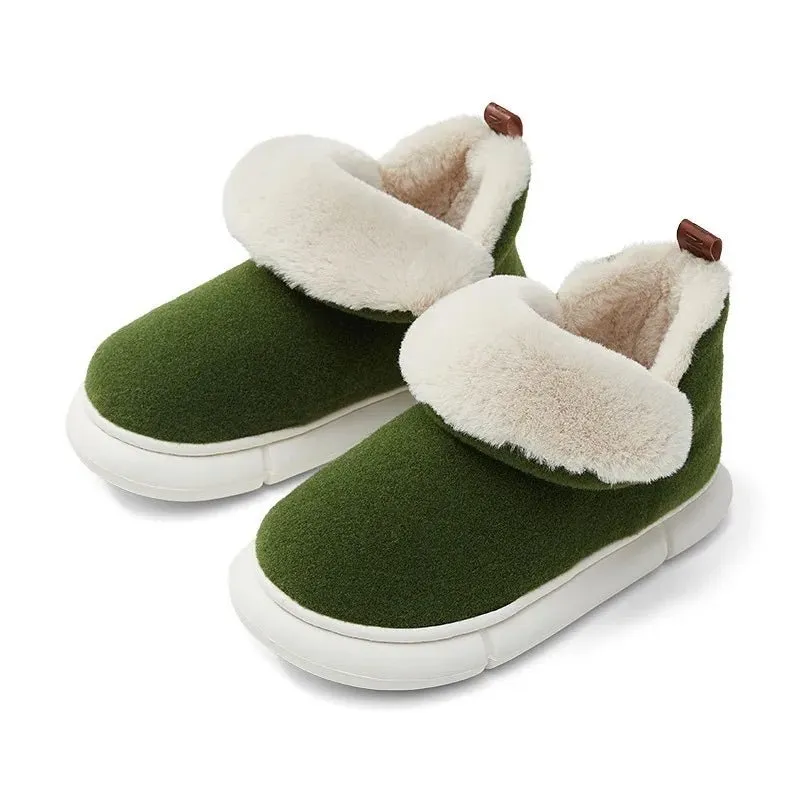 Faux Fur Lined Indoor Slippers