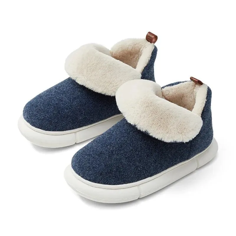 Faux Fur Lined Indoor Slippers