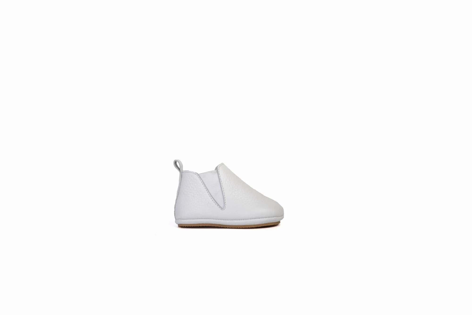 FOOT FEDERATION BABIES' LEATHER SHOE WHITE