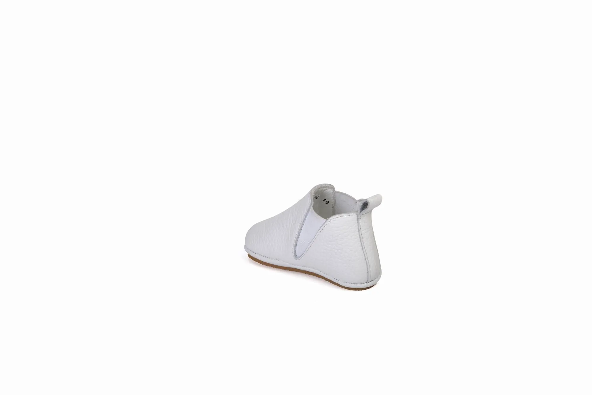 FOOT FEDERATION BABIES' LEATHER SHOE WHITE