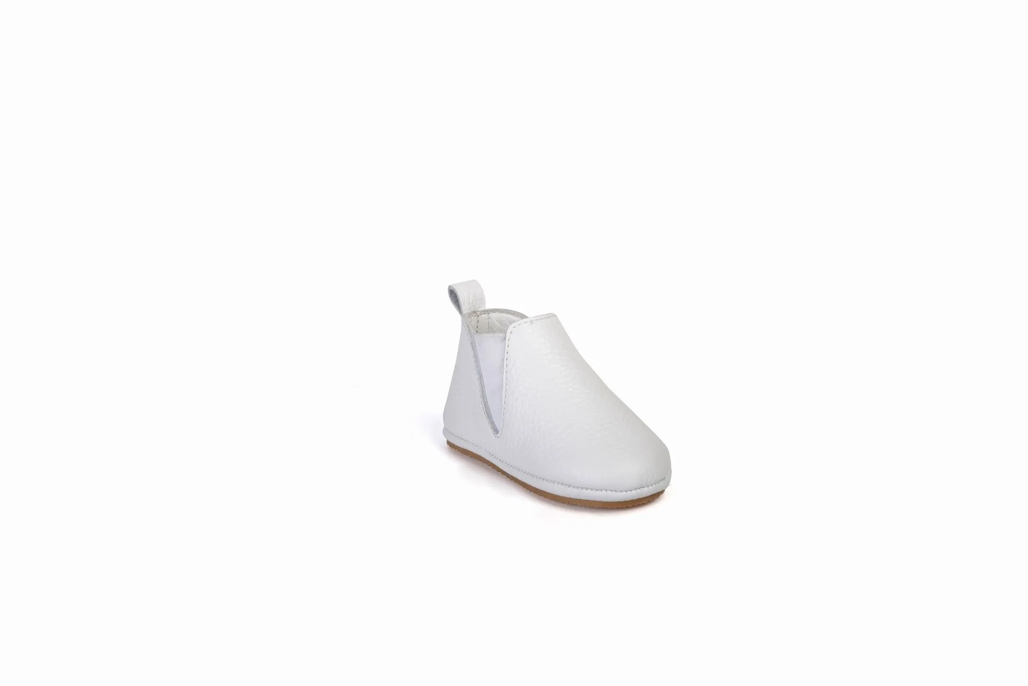 FOOT FEDERATION BABIES' LEATHER SHOE WHITE