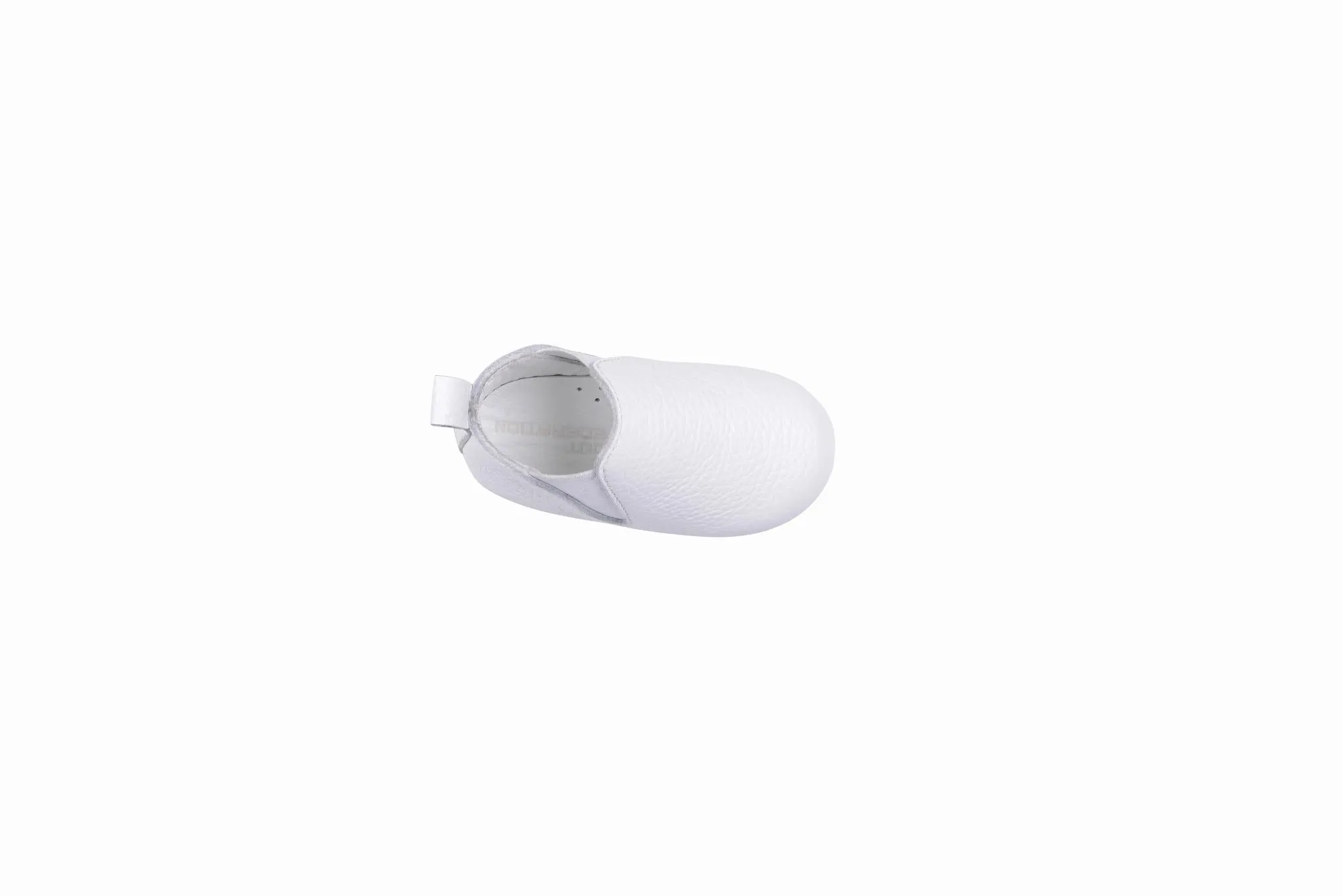 FOOT FEDERATION BABIES' LEATHER SHOE WHITE