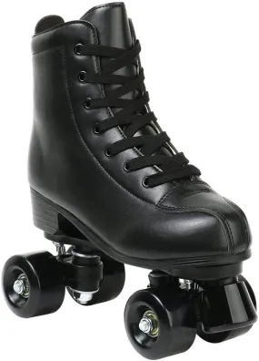 Gets Womens Roller Skates Light Up Wheels, Artificial Leather Adjustable Double Row 4 Wheels Roller Skates Shiny Skates for Teens,Adult