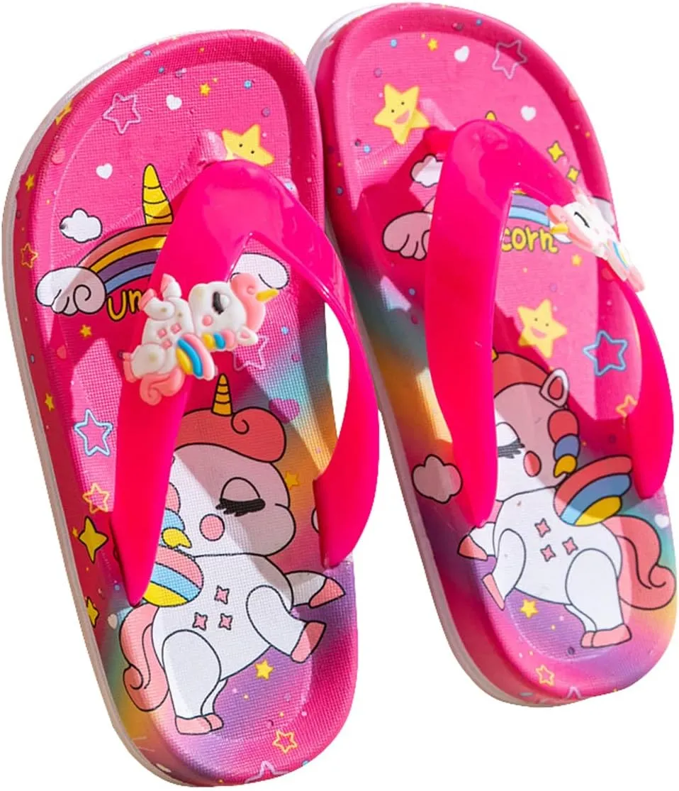 Kids Flip Flop Sandals Boys Girls Slides Beach Pool Water Shoes Bath Slippers