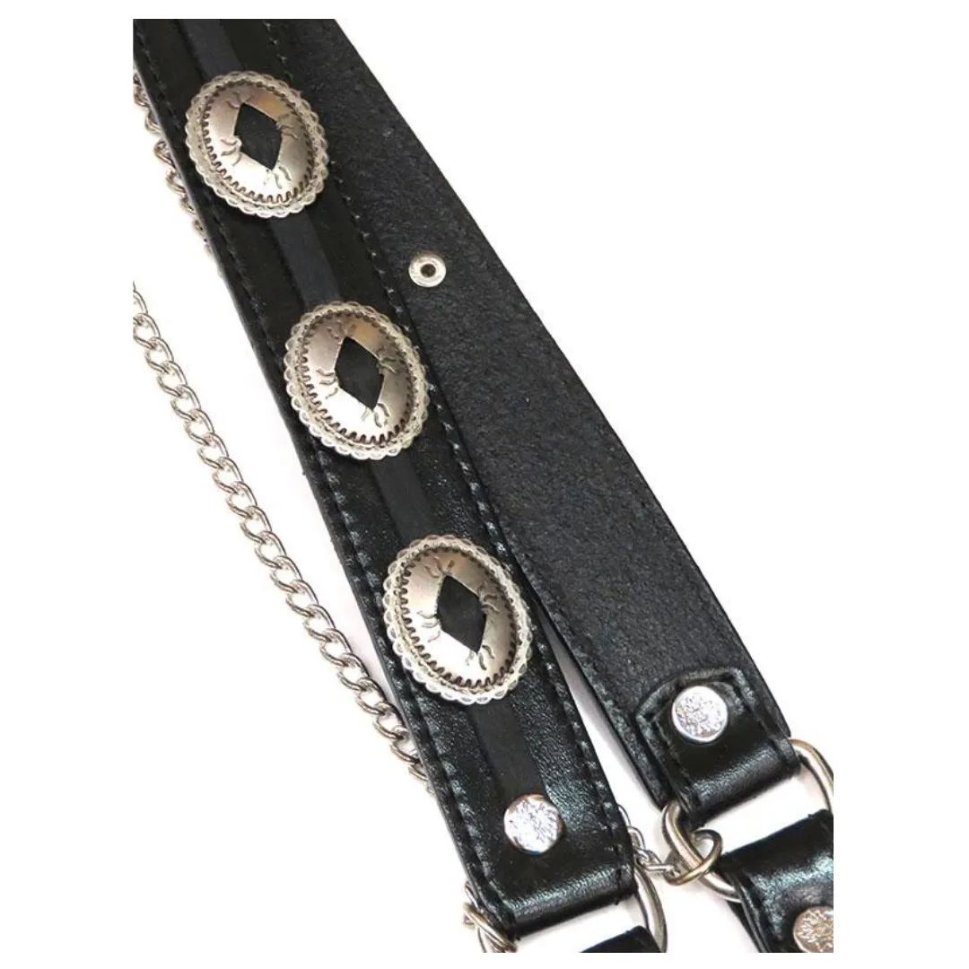 Leather Concho Boot Bracelet