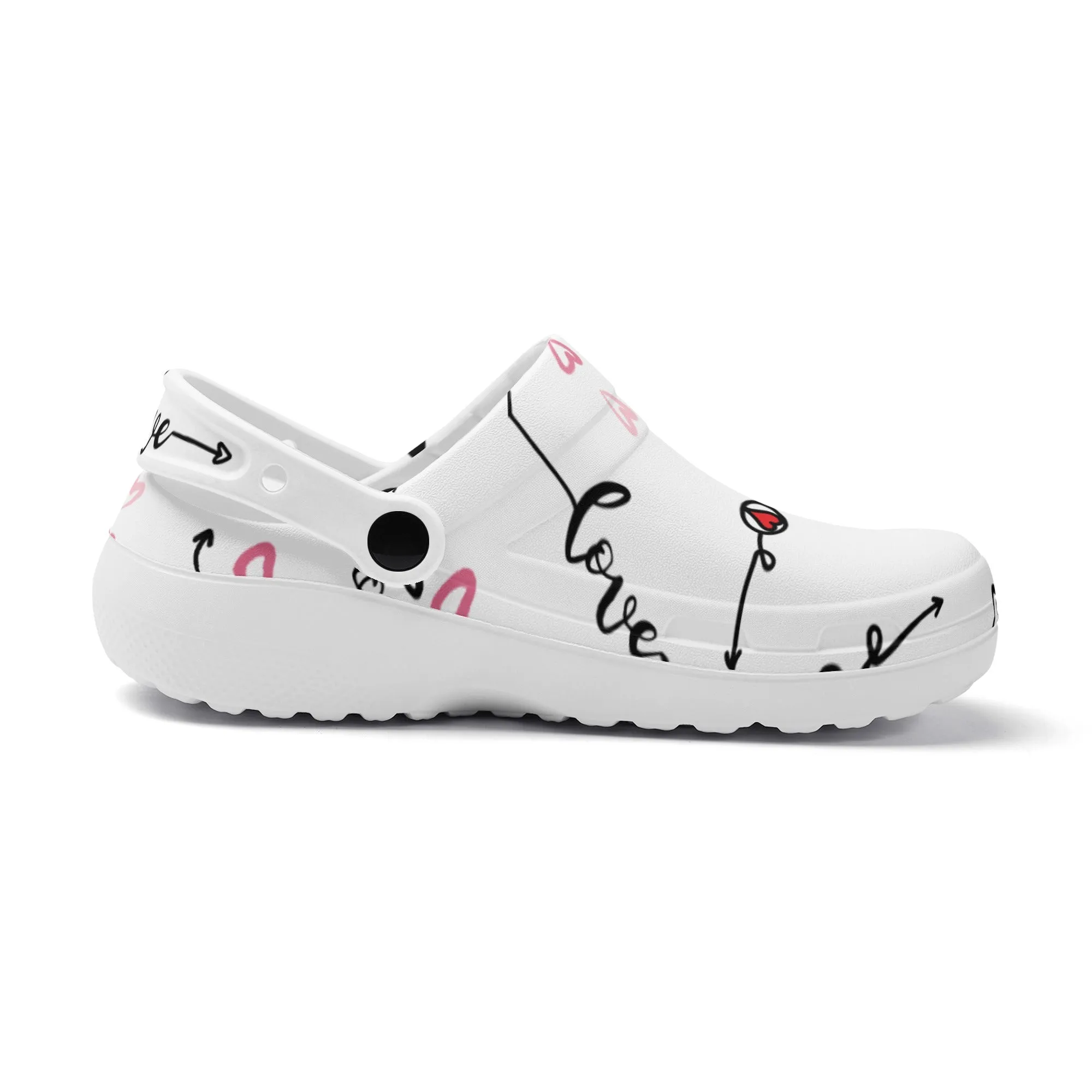 Love in Motion Womens Lightweight Nursing Slip On Clogs
