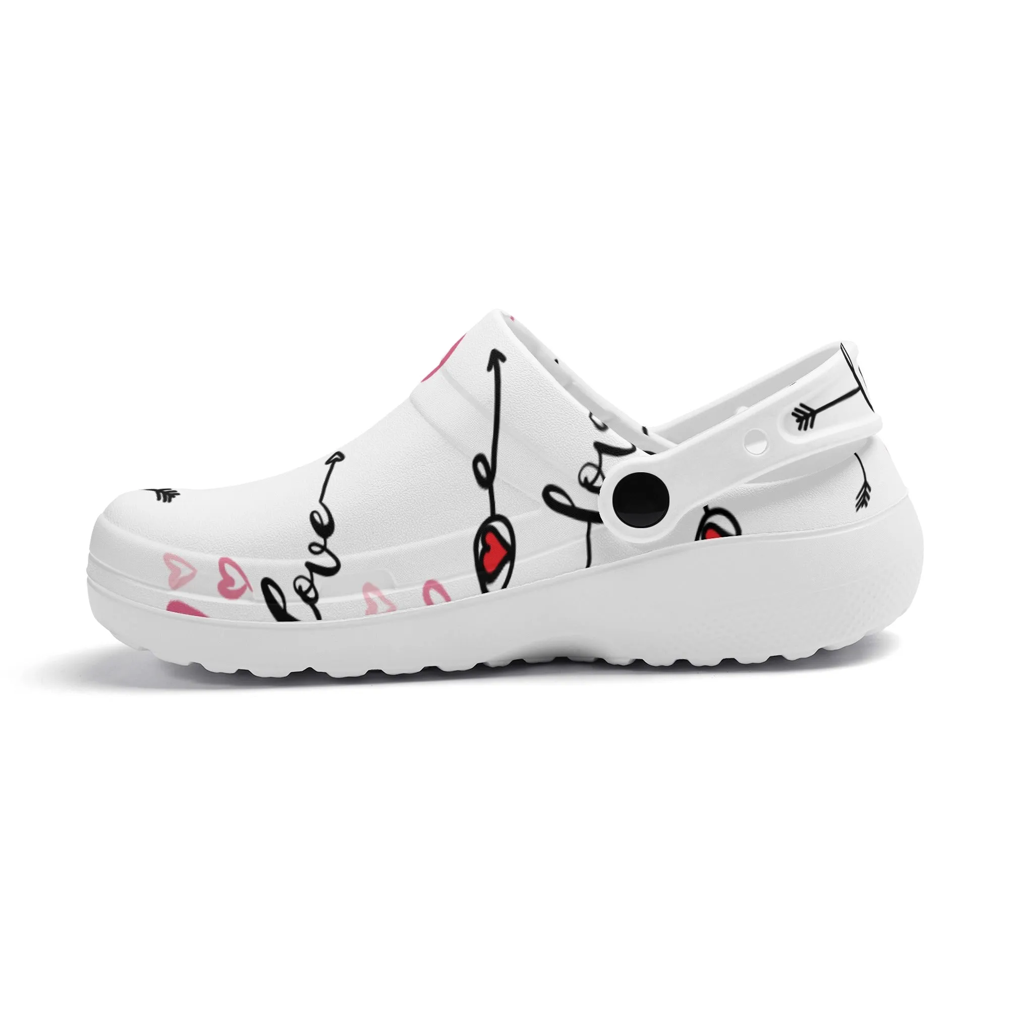 Love in Motion Womens Lightweight Nursing Slip On Clogs