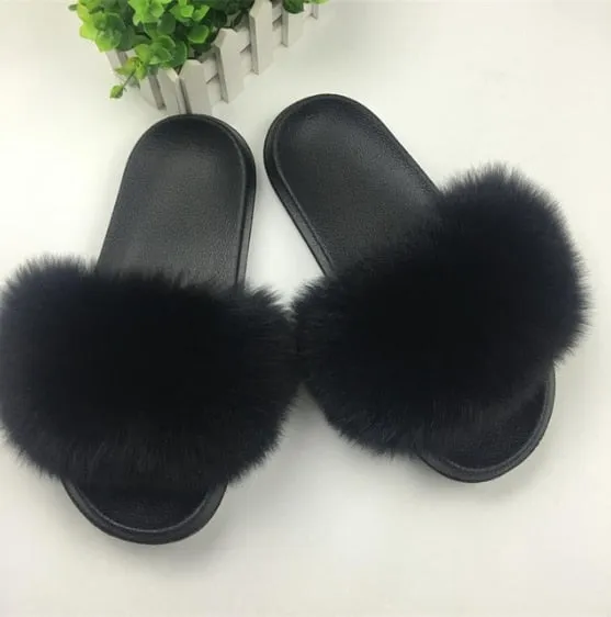 Luxury Faux Fur Slippers