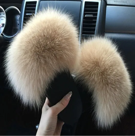 Luxury Faux Fur Slippers