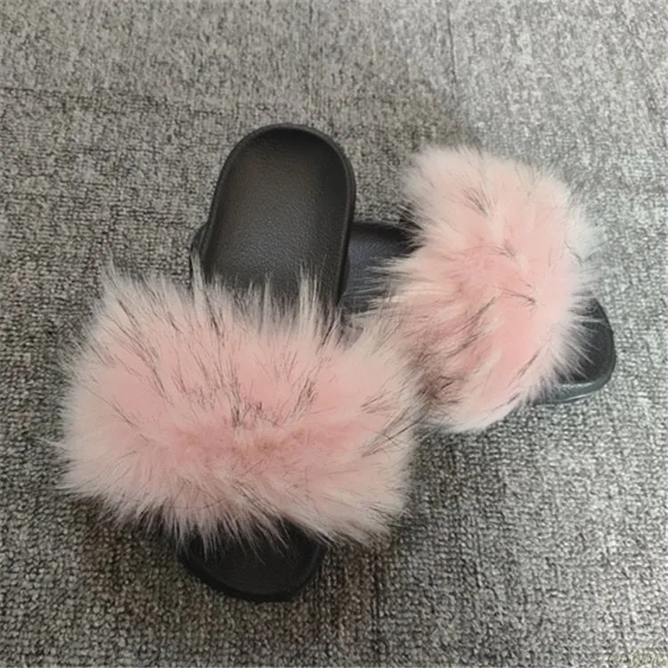 Luxury Faux Fur Slippers