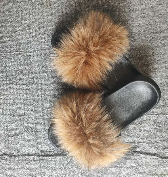 Luxury Faux Fur Slippers