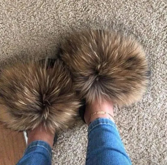 Luxury Faux Fur Slippers