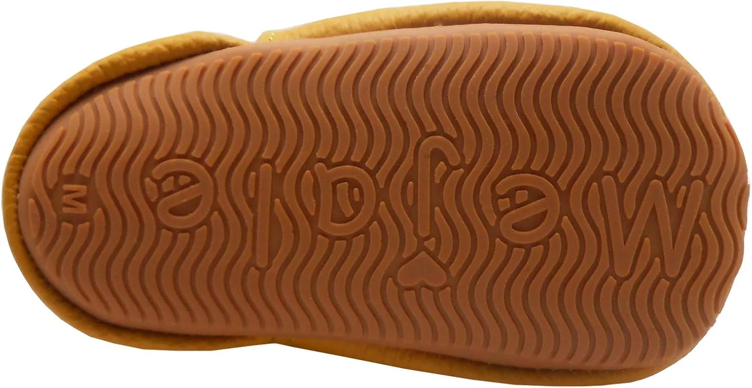 Mejale Baby Rubber Sole Shoes Boy Girl Infant Crawling Toddler Moccasins Leather Walking Anti-Slip Newborn Mini Kids Crib Boots