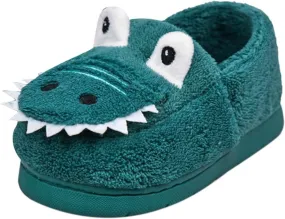 Newborn Baby Cozy Fleece Booties Super 𝐆rippers Winter Dinosaur Slippers Soft Sole Stay On Bedroom House Shoes