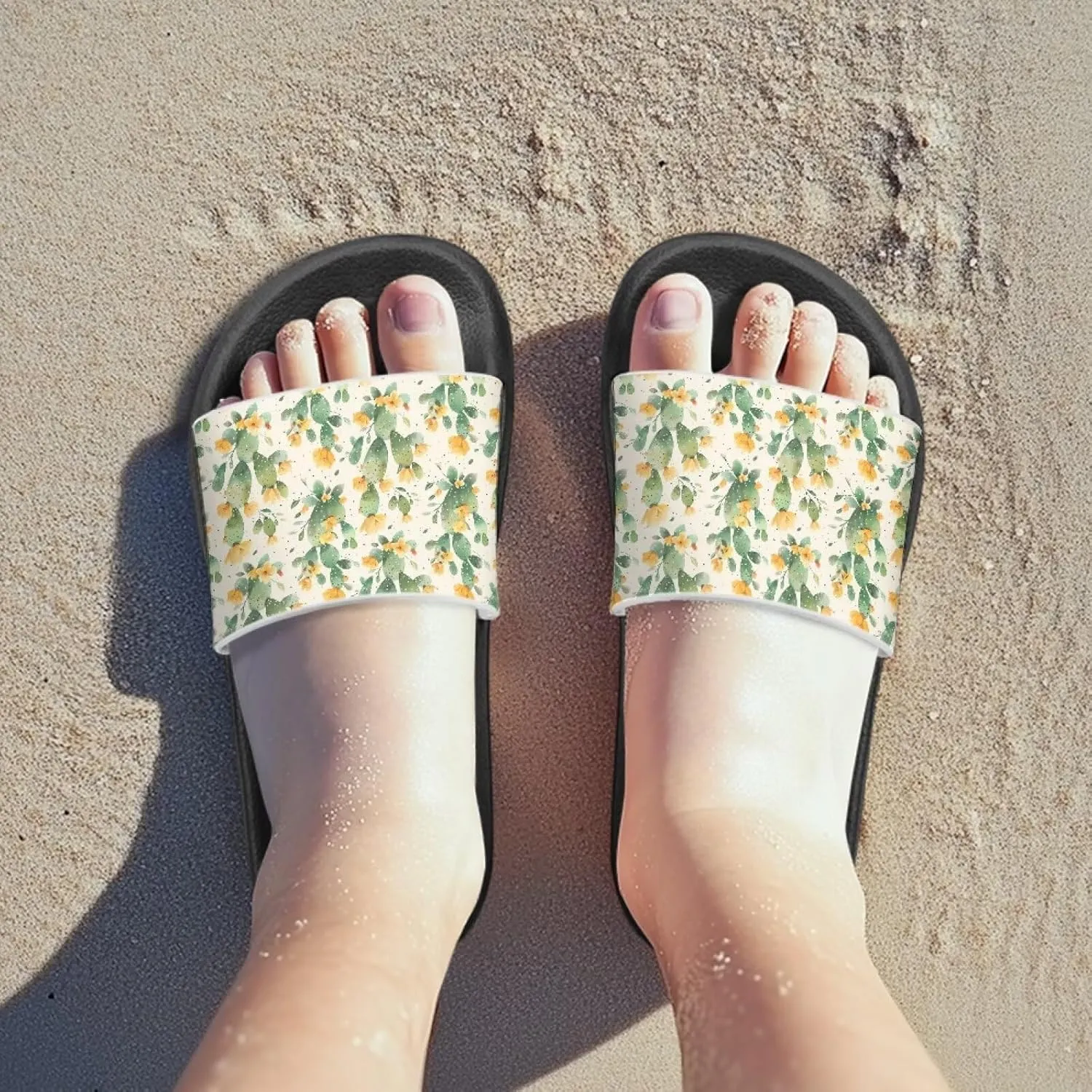 Unisex-Child Beach Slides Comfort Slide Sandals Slip Resistant Slippers for Indoor Outdoor Water Shoes Flip Flop