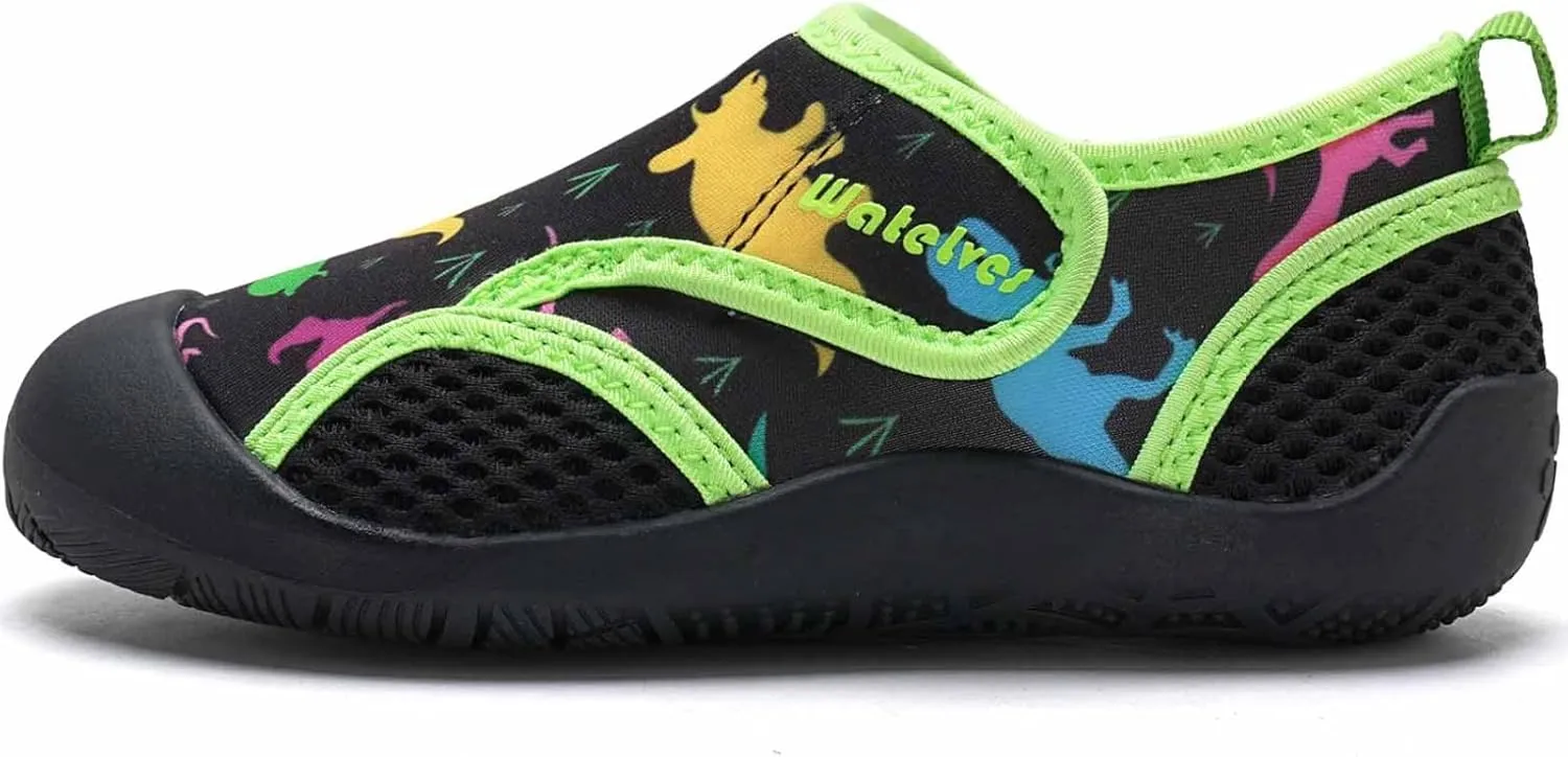 WateLves Wide Toddler Water Shoes Kids Quick Dry Barefoot Shoes Girls Boys Aqua Athletic Sneakers for Beach Hiking Swim Kayak Sport Accessories, Camping Essentials